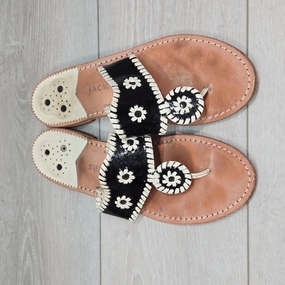 Jack Rogers Women Thong Sandals Flats shoes sz 10M - Picture 3 of 11